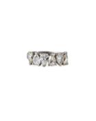 18k White Gold 6-diamond Pear Ring,
