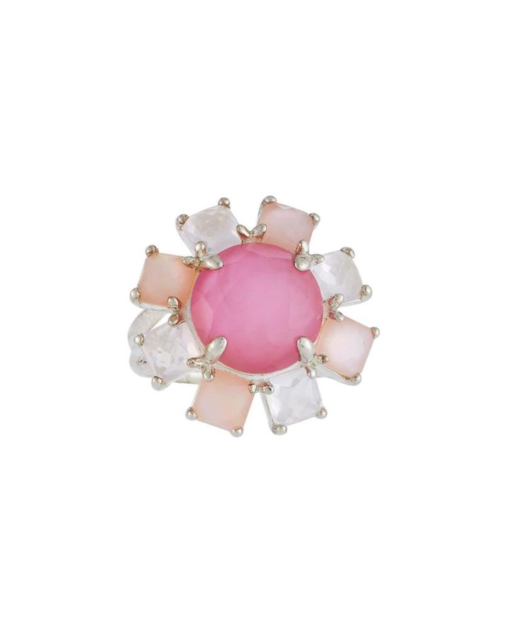 Wonderland Stone Flower Ring, Cashmere