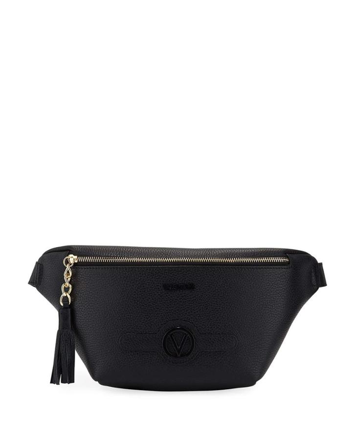 Roi Leather Tassel Zip Belt Bag