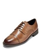 Men's Dustin Brogue Leather Oxfords, Tan