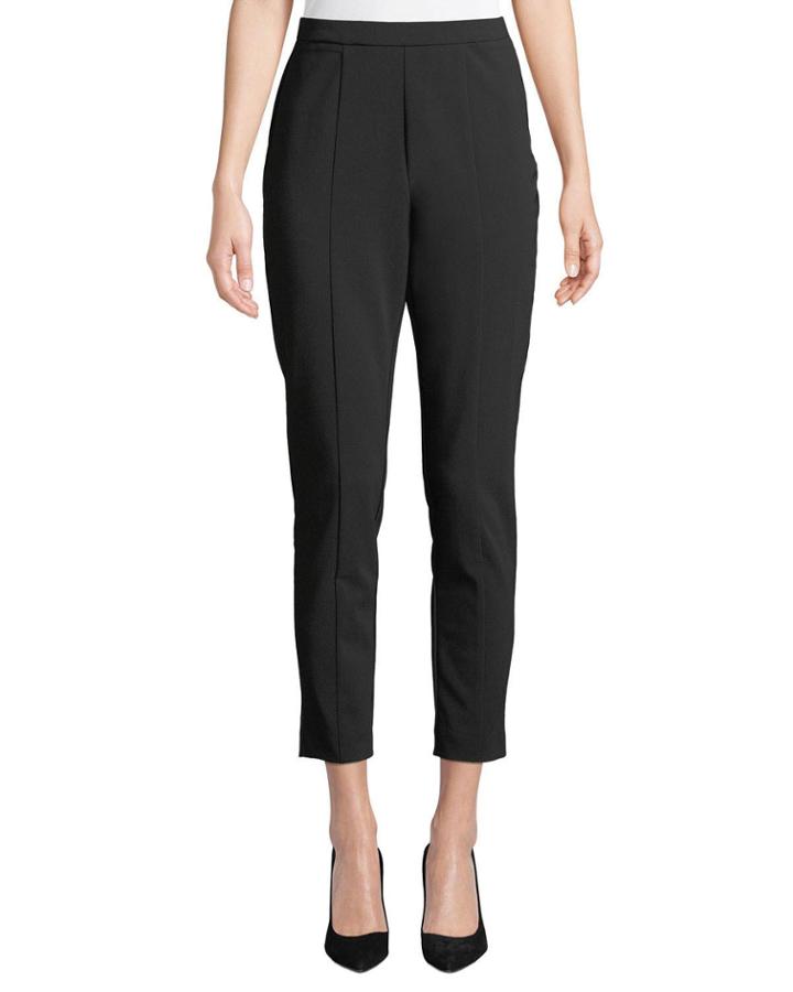 Front-seam Straight-leg Pants