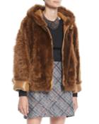 Zip-front Reversible Leather Sheep Fur Jacket