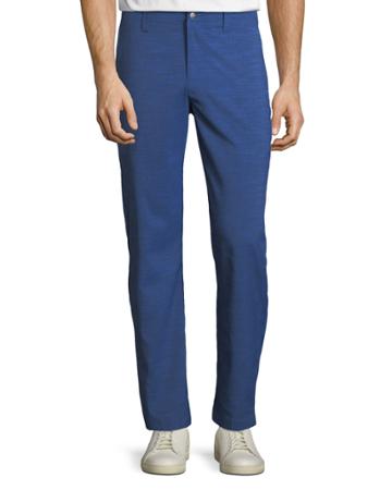 Optistretch&reg; Flat-front Pants, Blue