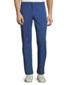 Optistretch&reg; Flat-front Pants, Blue