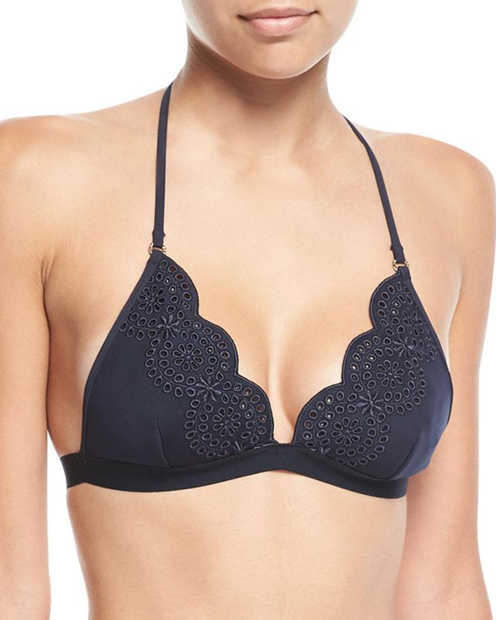 Scalloped Broderie Anglaise Triangle-cup