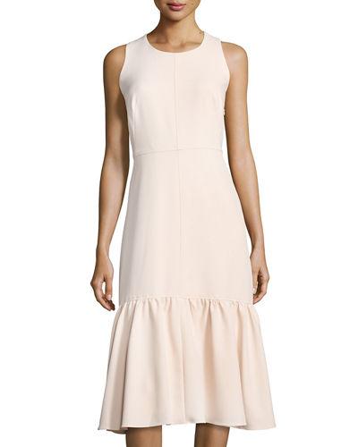 Sleeveles Maxi With Flounce