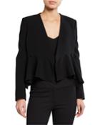 Plaza Double-breasted Peplum Blazer