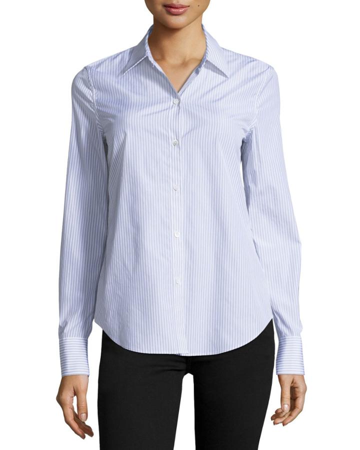 Dalton Striped Perfect-fit Blouse