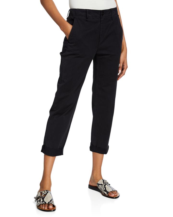 Buckley Cropped Mid-rise Chino Pants