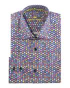 Men's Randy Long-sleeve Poplin Multicolor Dotted Print