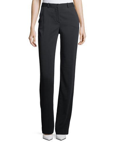 Woven Straight-leg Tailored Pants