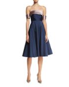 Ali Strapless Fit-and-flare Cocktail Dress