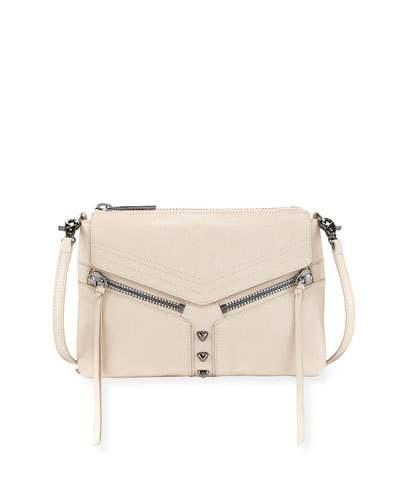 Trigger Leather Crossbody Bag, Cream