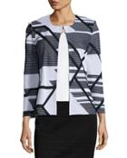 Abstract-print Jacket,