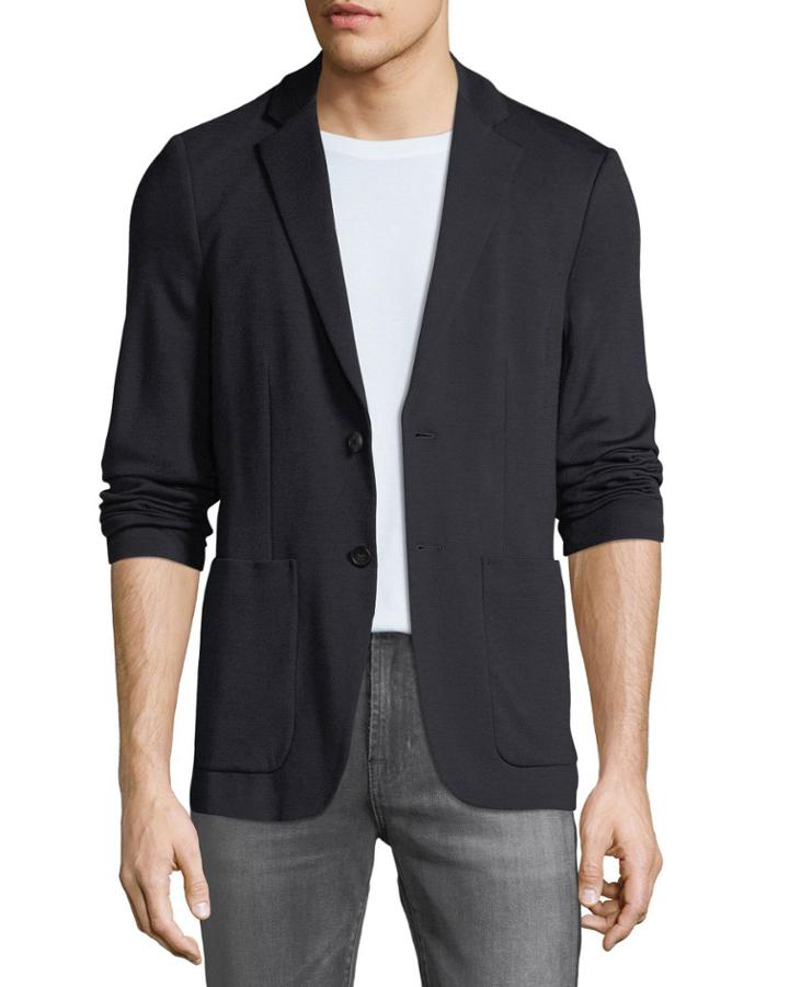 Men's Clinton Wool Interlock Jacket