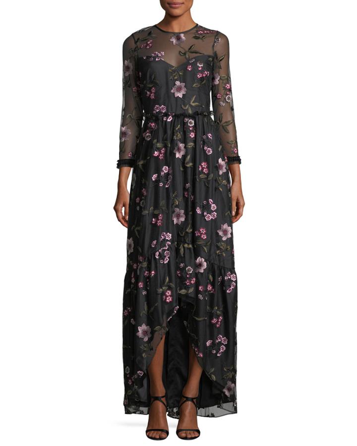 Essich High-low Floral Evening Gown