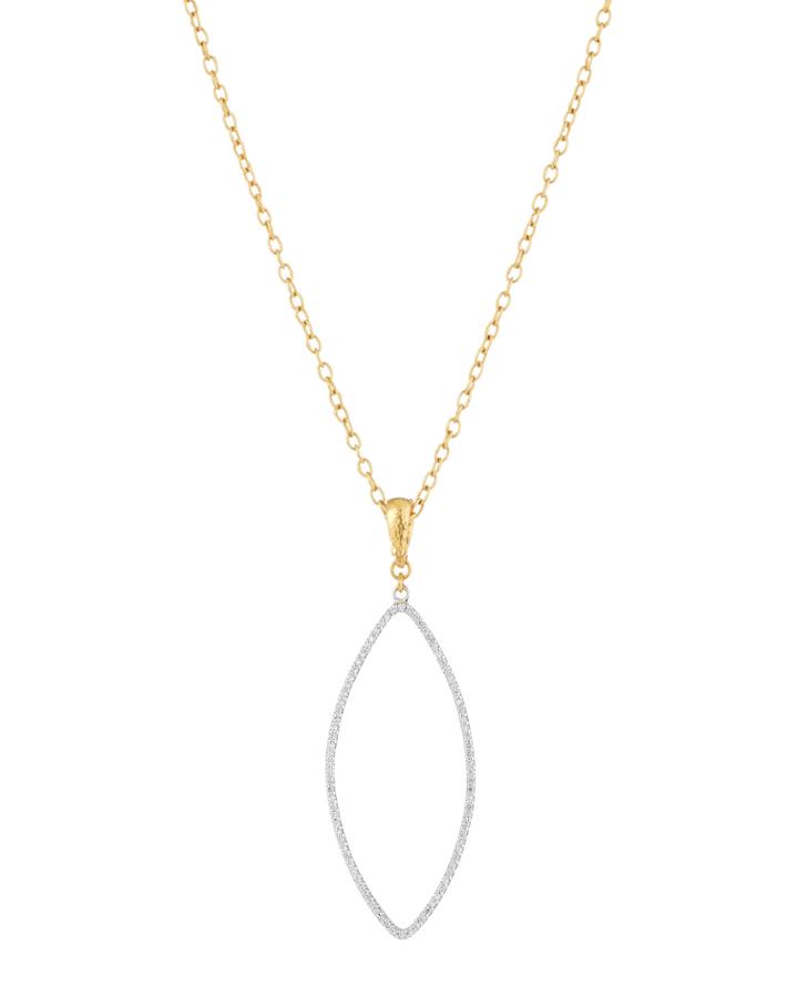 Willow Diamond Pave Removable Pedant Necklace