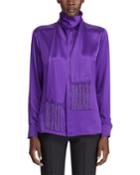 Hurston Satin Fringed Blouse