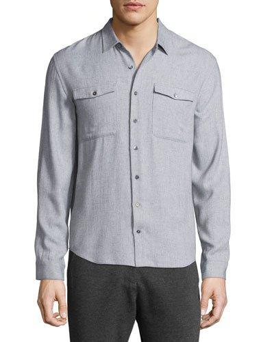 Utility-pocket Long-sleeve Shirt,