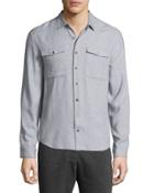 Utility-pocket Long-sleeve Shirt,