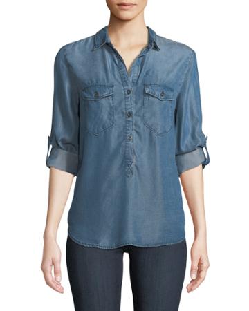 Angelique Chambray Popover Tunic