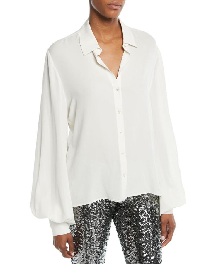 Aster Button-front Long-sleeve