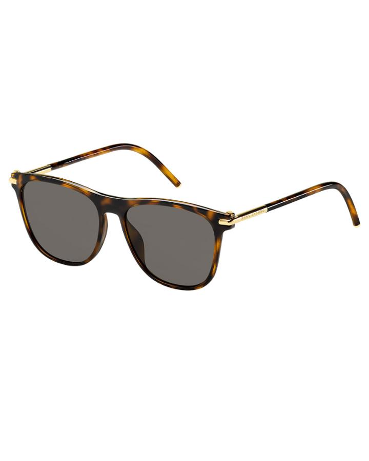 Square Monochromatic Sunglasses, Brown