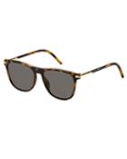 Square Monochromatic Sunglasses, Brown