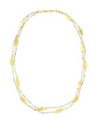Phoenician 24k Double-strand Beaded Necklace