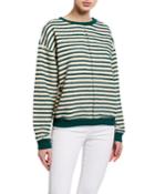 Striped Raglan-sleeve