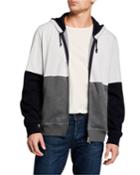 Men's Colorblock Zip-up Hoodie