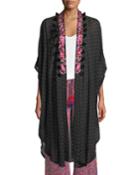 Amira Aztec-dot Kaftan-style Jacket