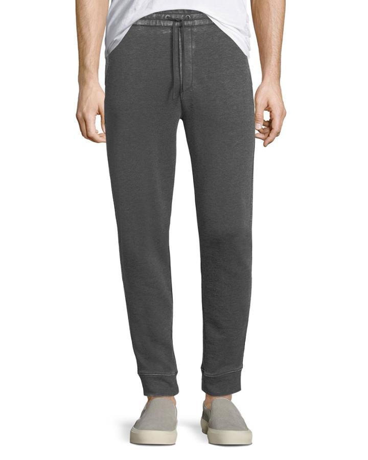 Textured Knit Drawstring Pants