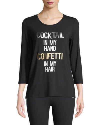 Foil-print Cocktail/confetti