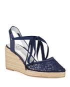 Patricia Lace Ankle-tie Espadrilles