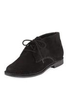 Desmond Suede Lace-up Bootie, Black