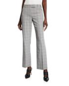 Plaid Extend-tab Trousers