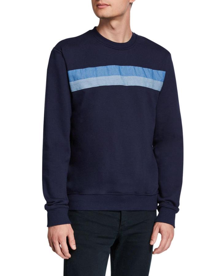 Men's Striped Crewneck Knit
