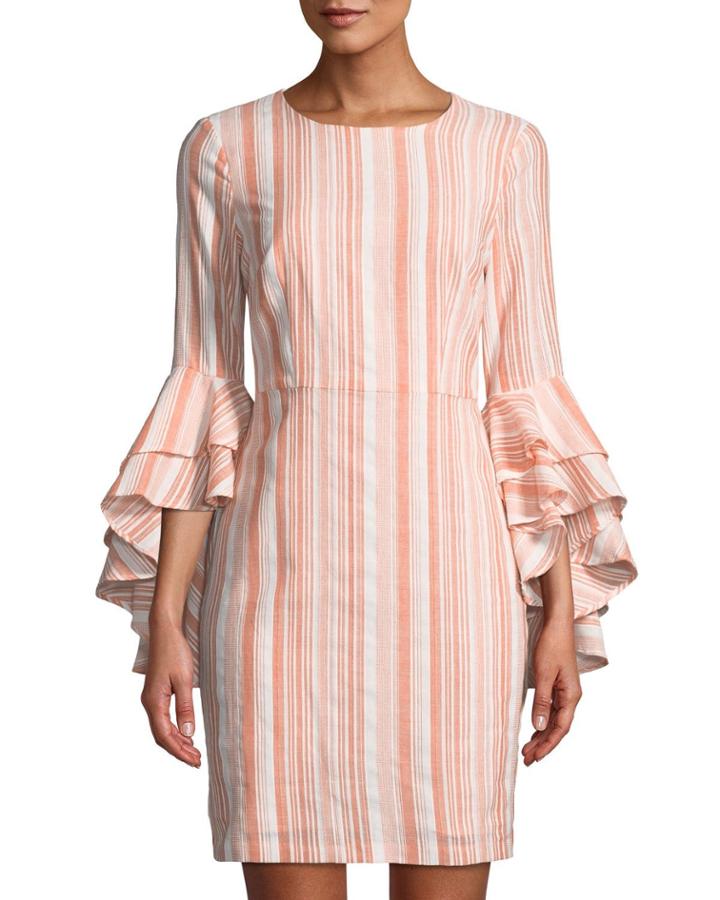 Striped Double-flounce