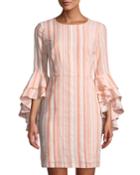 Striped Double-flounce