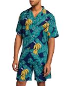 Men's Monkey Forest Tropical-print Camp