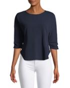 3/4-ruched-sleeve Tee