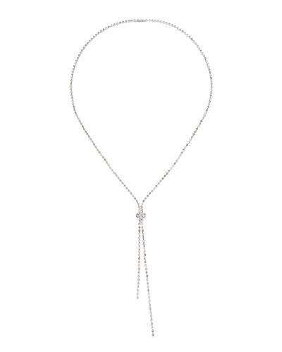 Long Crystal Bolo Necklace,
