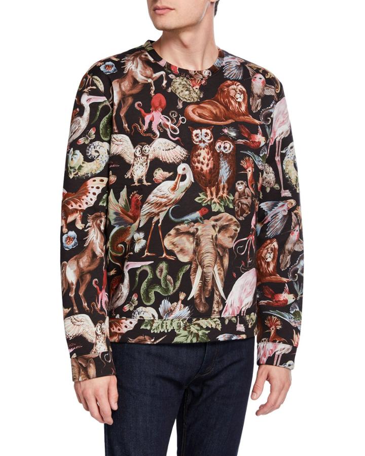 Men's Felpa Animal-print