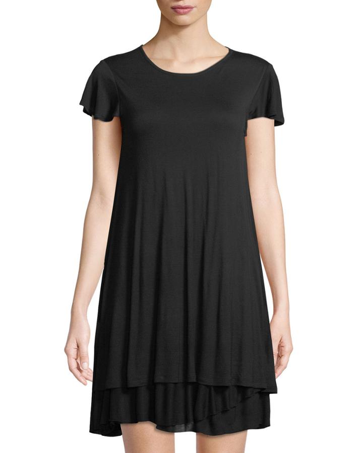 Tiered-hem T-shirt Dress