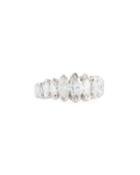 14k White Gold Diamond Marquise Ring,