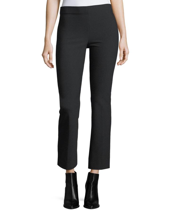 Flared Crop Ponte