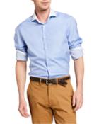 Men's Twill French-collar Long-sleeve