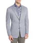 Men's Santorini-knit Chambray Soft Blazer Jacket