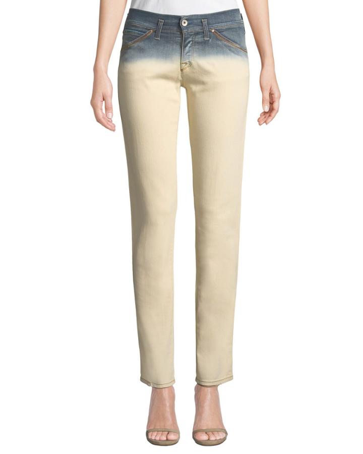 Dip-dyed Straight-leg Denim Jeans